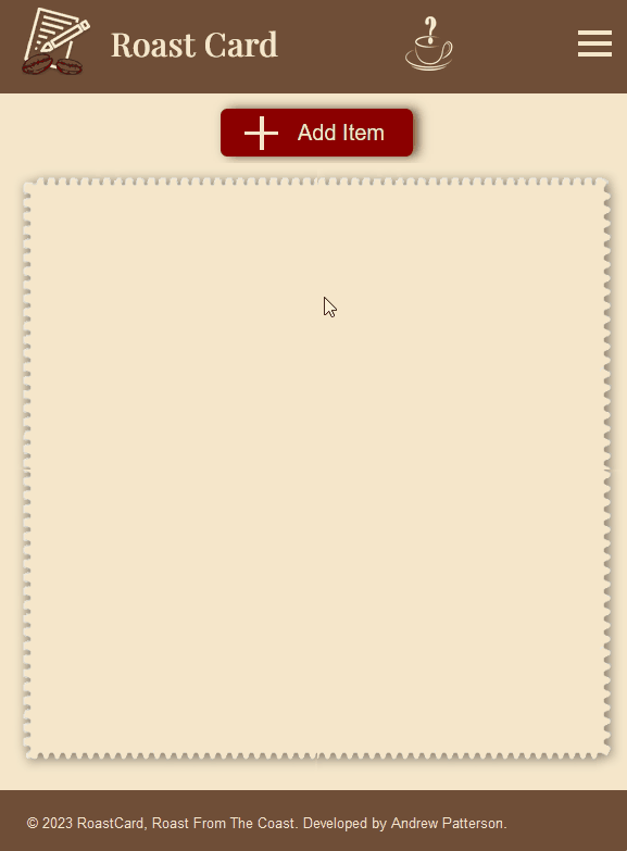 Adding Items to your card